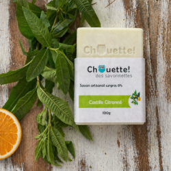 Savon artisanal surgras 100% olive | Le castille citronné
