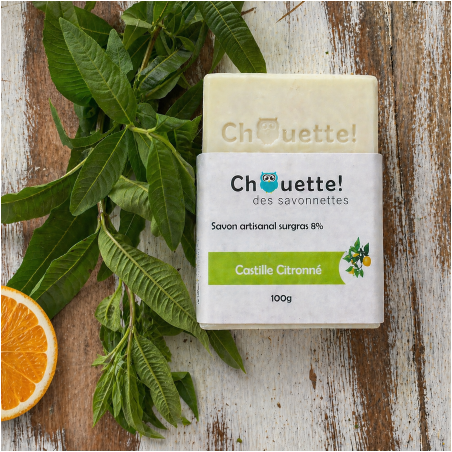 Savon artisanal surgras 100% olive | Le castille citronné