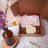 Coffret soin visage – bandeau & savon cœur | Chouette des Savonnettes