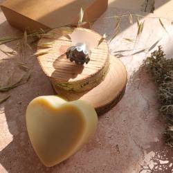 Coffret Fête des Pères – Savon Cœur Presqu'Alep & Porte-savon Aimanté