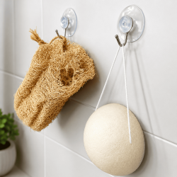 Crochet Ventouse Français | Pour Filet Sauve-Savon et Éponge Konjac