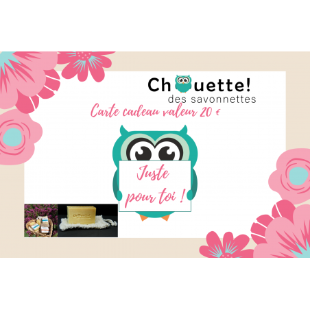Carte Cadeau 20 €