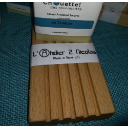 porte savon ébéniste hêtre bois local fait main revel occitanie