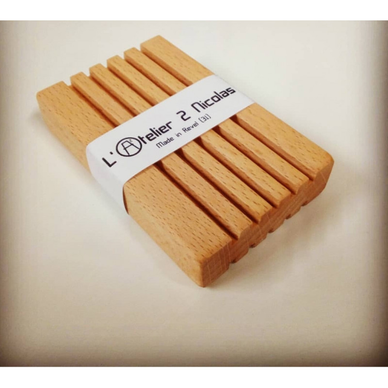 porte savon ébéniste hêtre bois local fait main revel occitanie